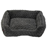 Jack and Vanilla Jack and Vanilla Huisdierenbank Softy S 60x52x18 cm rosette grijs