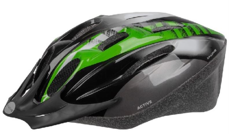 helm Active atb race groen gestree