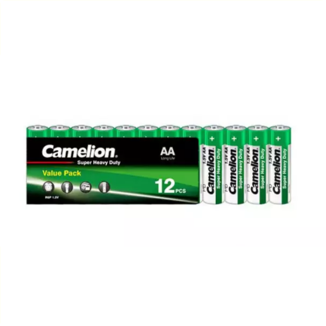 Camelion AA zink-carbon batterijen per 12