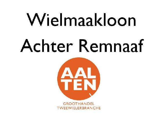 wiel maken spaakloon achter remnaaf