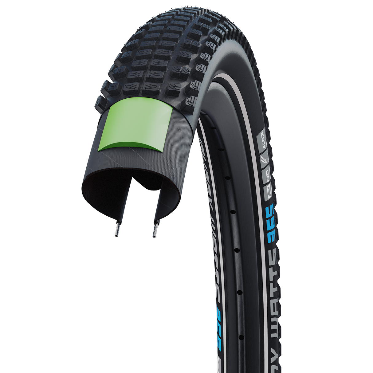 Schwalbe Johnny watts 365 raceguard vouwband 27.5x2.60 (65-584) zwart reflex