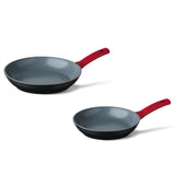 CUISINOX CUISINOX 2-delige Koekenpanset rood