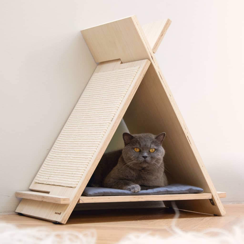 Beeztees Beeztees Kattenmeubel Rinty 55x35x60 cm hout