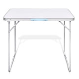 VidaXL Campingtafel inklapbaar met metalen frame 80 x 60 cm