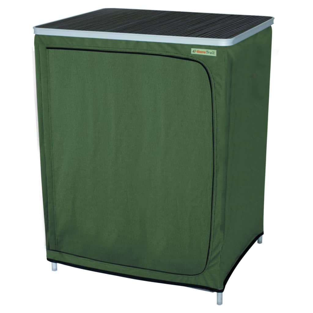 Eurotrail Campingkast Vallou 67x53x86 cm groen