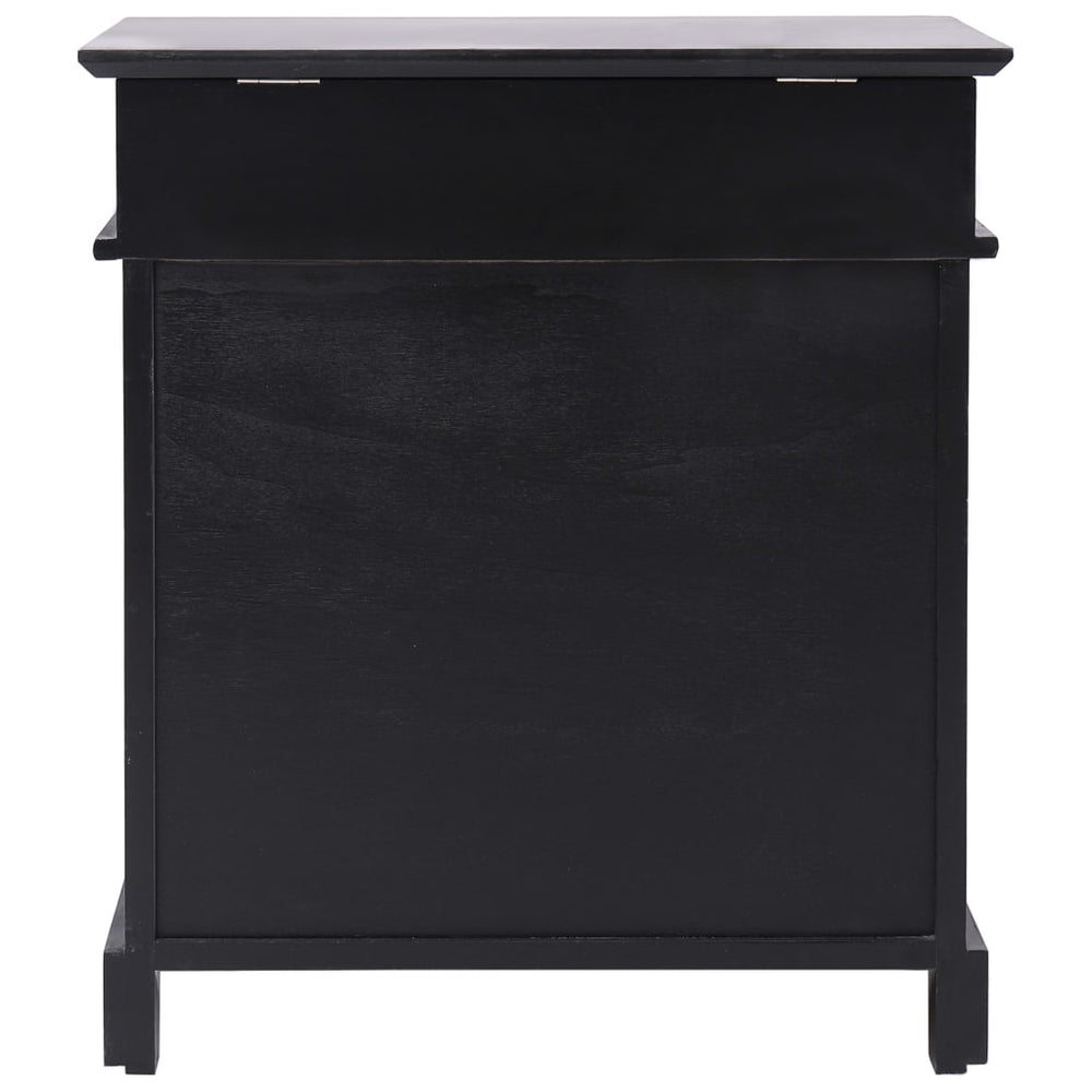VidaXL Schoenenkast 50x28x58 cm paulowniahout zwart