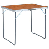 VidaXL Campingtafel inklapbaar met metalen frame 80x60 cm