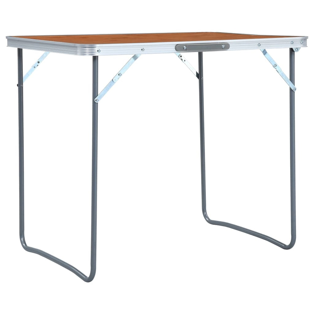 VidaXL Campingtafel inklapbaar met metalen frame 80x60 cm