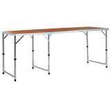VidaXL Campingtafel inklapbaar 180x60 cm aluminium