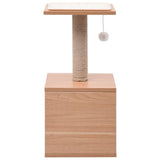 VidaXL Kattenkrabpaal met sisal krabmat 62 cm