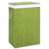 VidaXL Wasmand met 1 vak bamboe groen