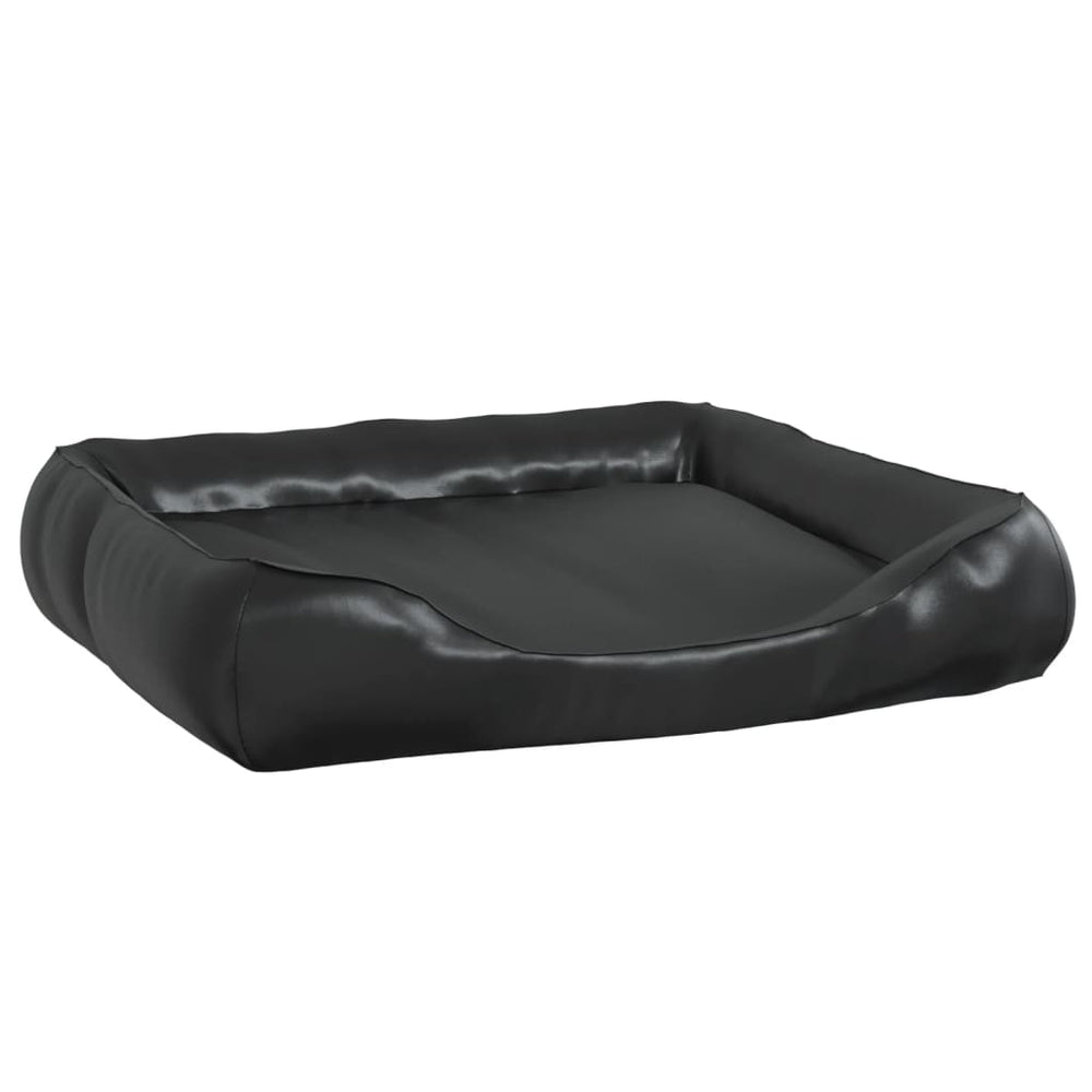 VidaXL Hondenmand 80x68x23 cm kunstleer zwart