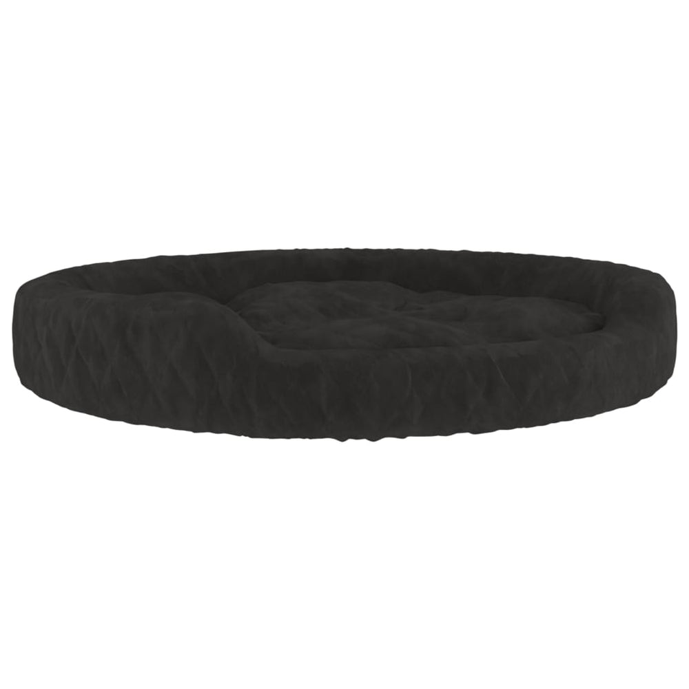 VidaXL Hondenmand 70x55x23 cm pluche zwart