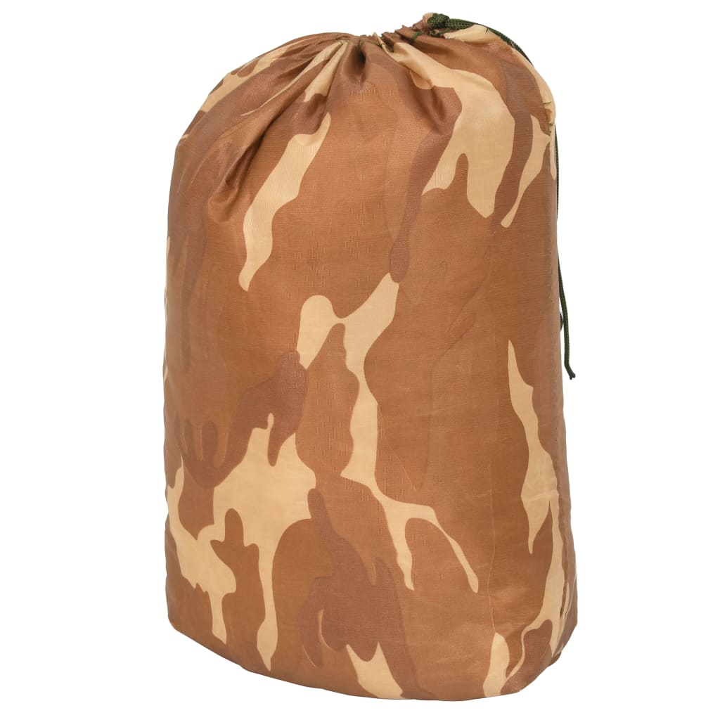 VidaXL Camouflagenet met opbergtas 2x8 m beige