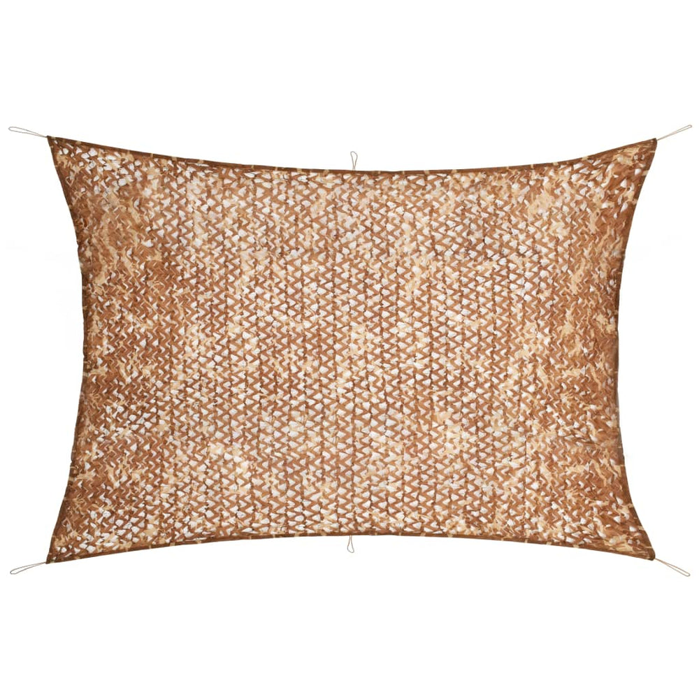 VidaXL Camouflagenet met opbergtas 6x7 m beige