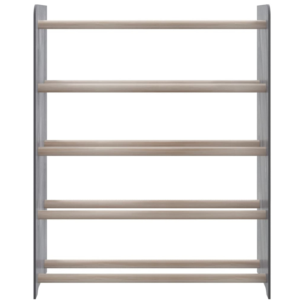 VidaXL Schoenenrek 65x24x81 cm bewerkt hout grijs
