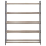 VidaXL Schoenenrek 65x24x81 cm bewerkt hout grijs