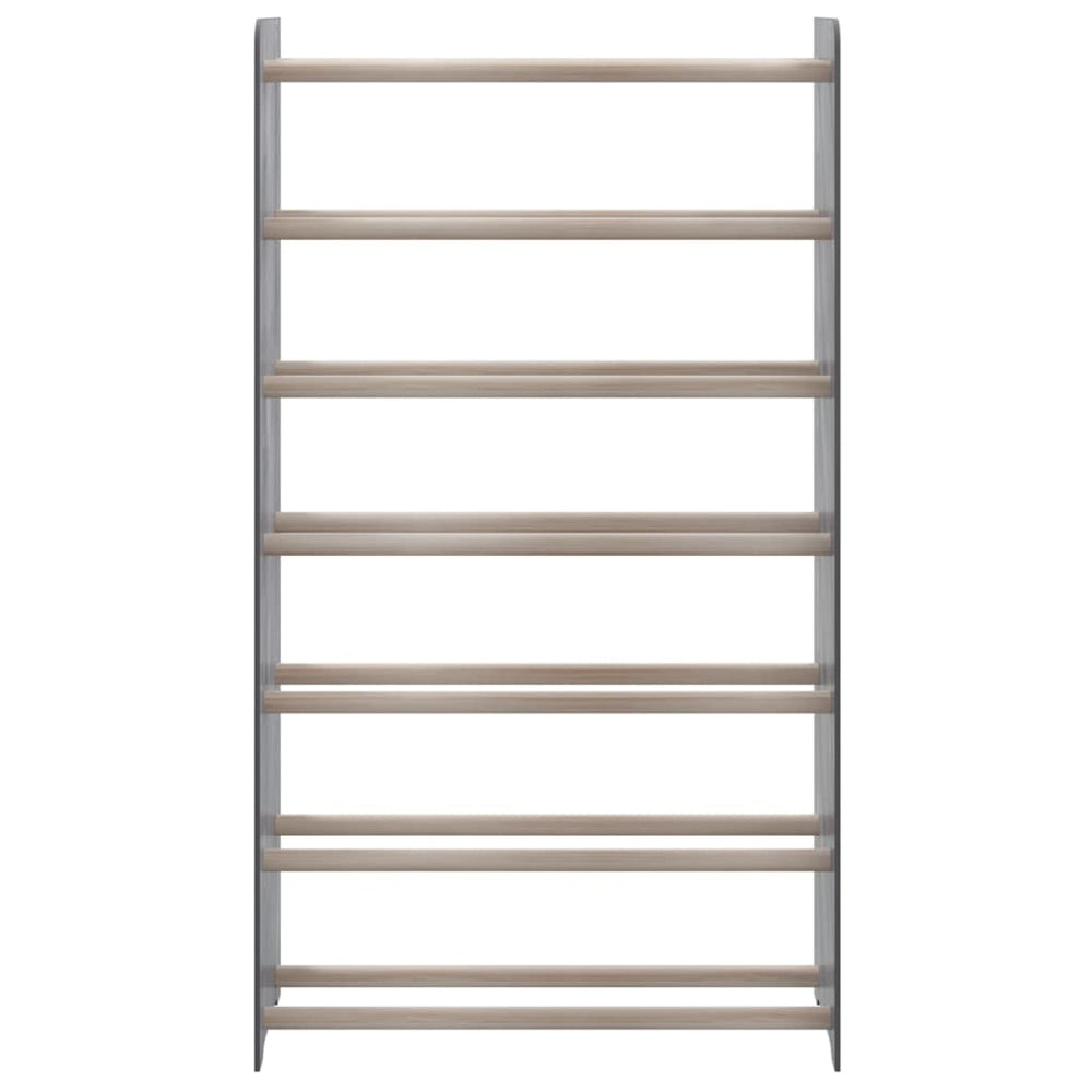 VidaXL Schoenenrek 65x24x117 cm bewerkt hout grijs