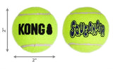 Kong Squeakair tennisbal geel met piep