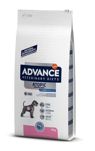 Advance Veterinary diet dog gevoelige huid medium maxi