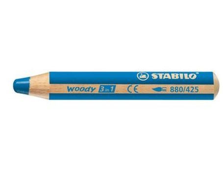 Stabilo Woody Potlood 3 in 1 Blauw