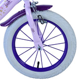 Wish Wish Wish Kinderfiets Meisjes 14 inch Paars Twee handremmen