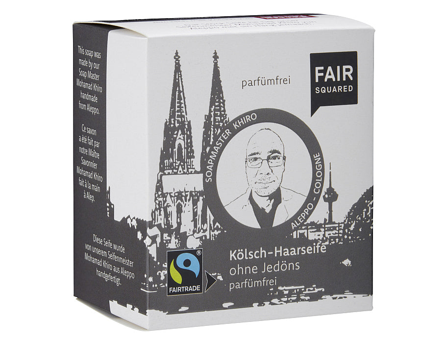 Fair Squared Shampoo Bar voor een gladde kop 80 gr.