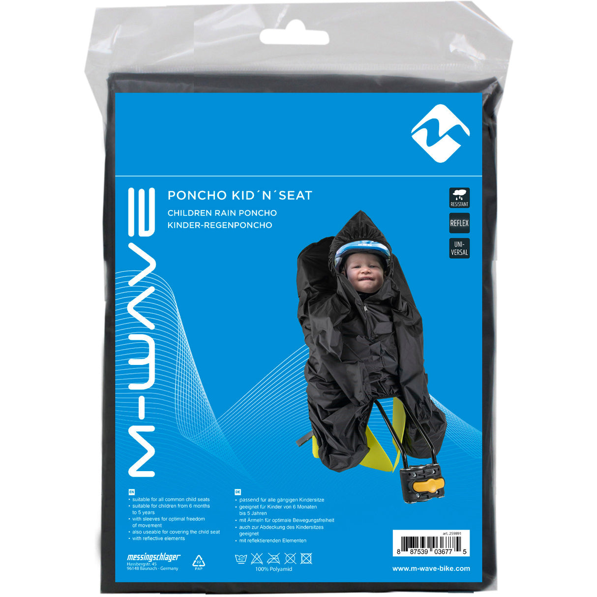 Mirage M-WAVE Poncho Kid`n´Seat Regenponcho