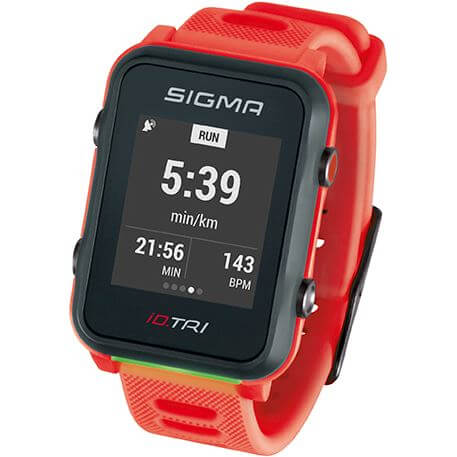 Sigma Id.tri neon rood basic zs harts gps acti ant+ ble + sensorset