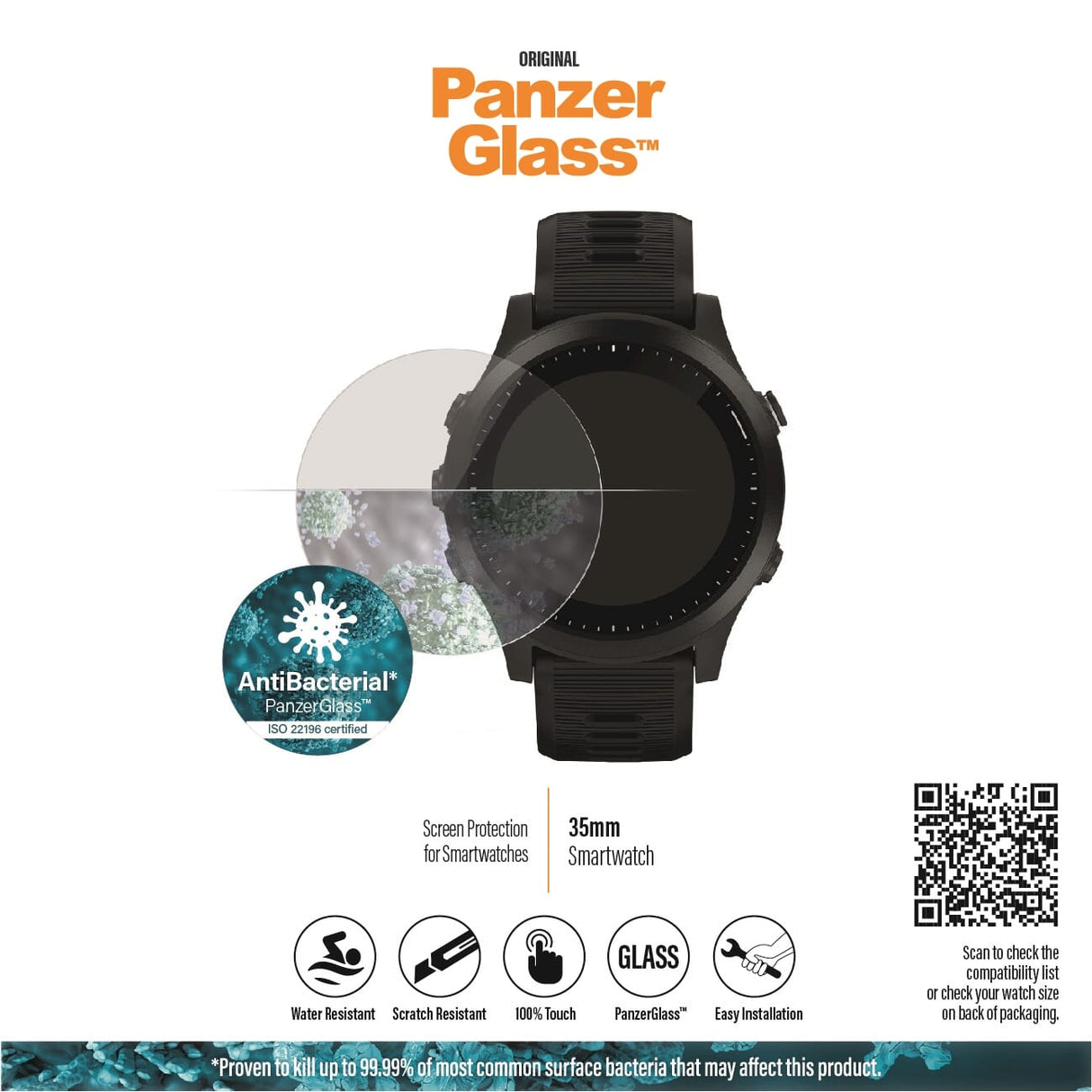 Panzerglass smartwatch 35mm screenprotector