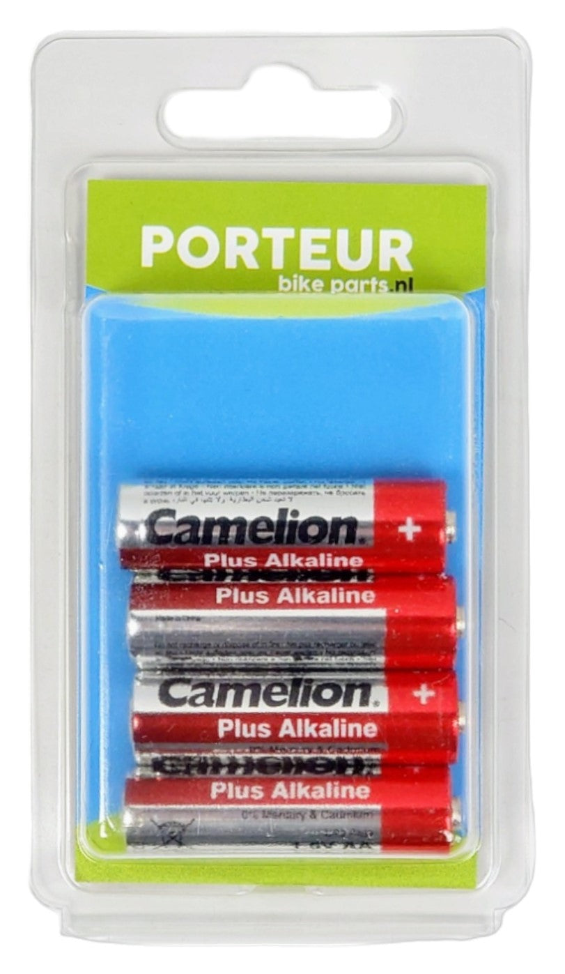 Batterij Porteur AA alkaline per 4st