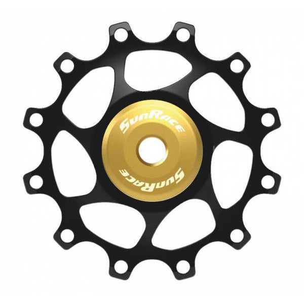 Derailleurwiel 12t alloy goud