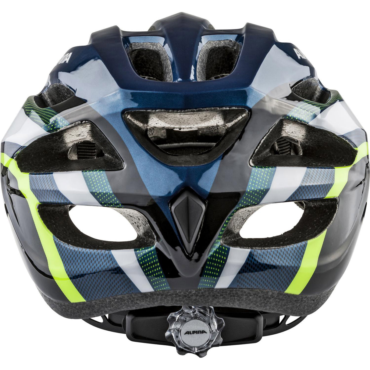 Olympic sportswear sports mtb helm mtb17 58-61 glans donkerblauw neon