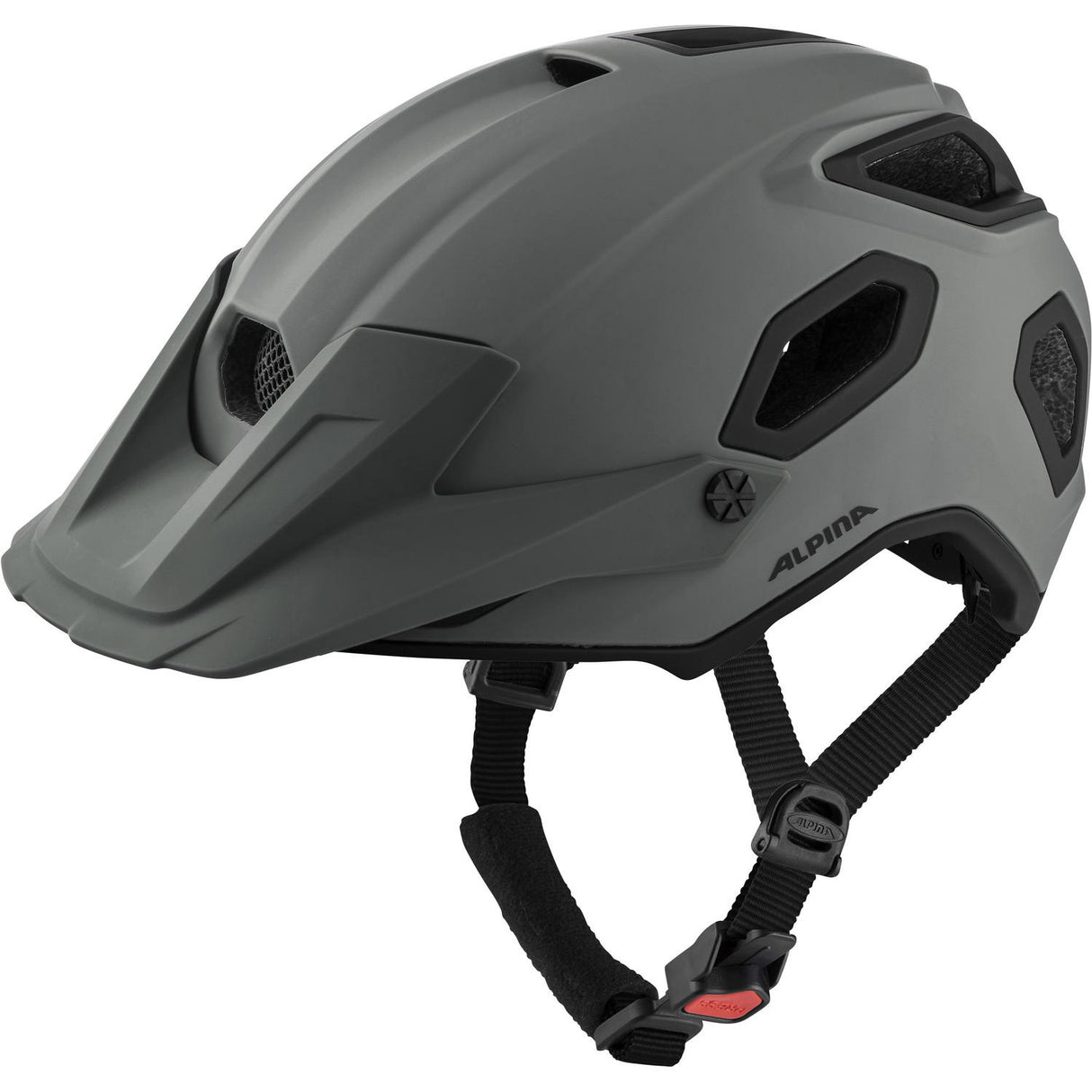 Olympic sportswear alpina sports mtb helm comox 52-57 mat grijs