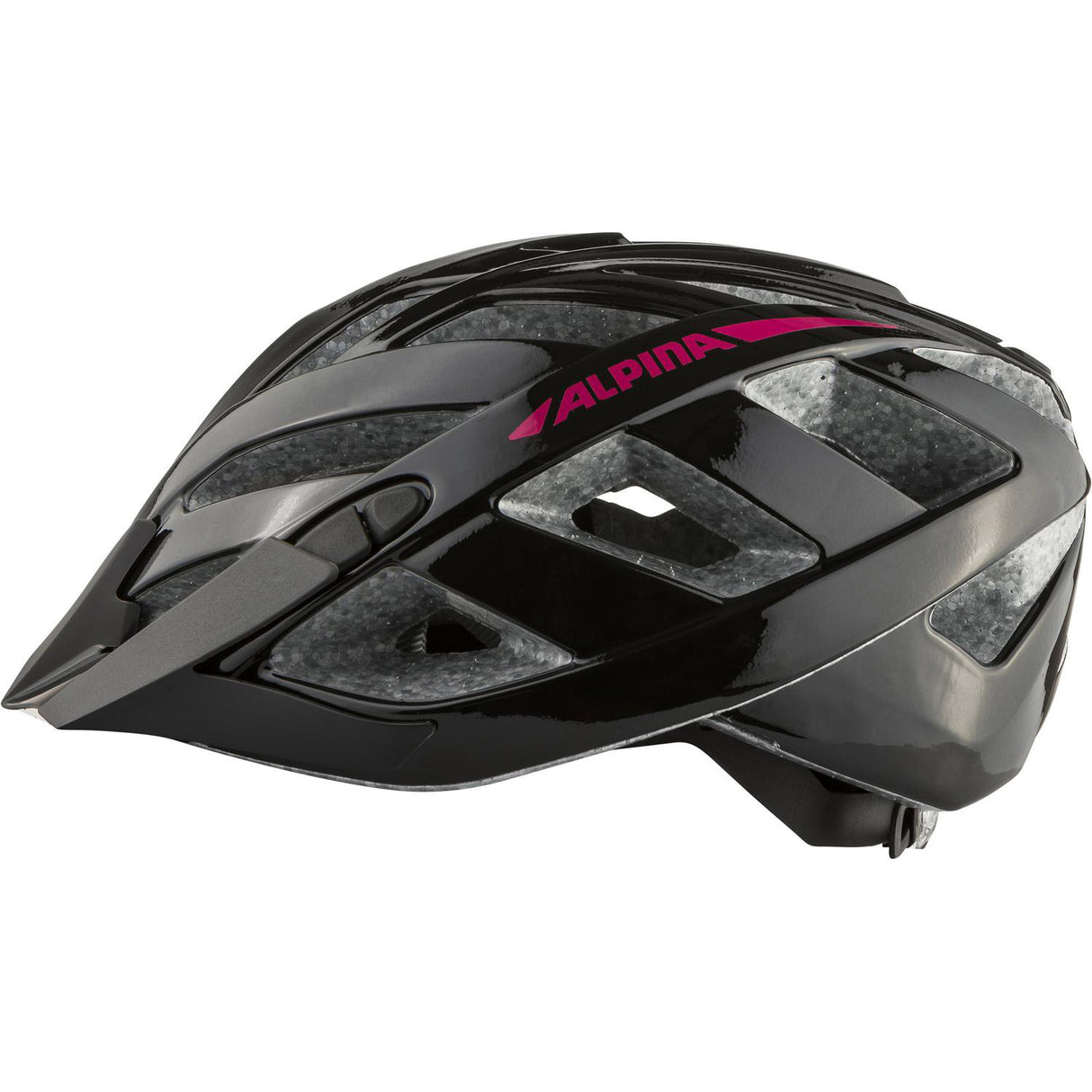 Olympic sportswear alpina sports tour helm panoma 2.0 56-59 glans zwart roze