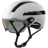 Olympesch Sportsdauer Helm Soho Visor v wäiss Matot 52-56