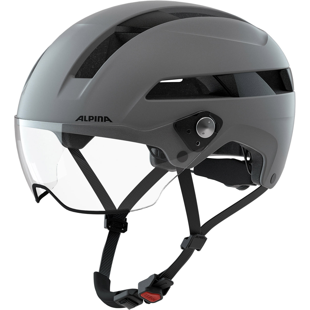 Olympesch Sportswear Helm Soho Visor Kaffi-Grey Matt 55-59