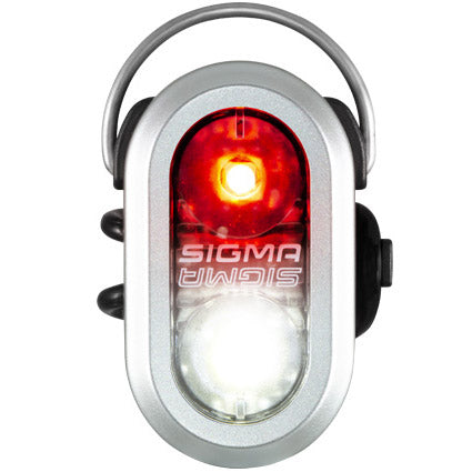 Sigma micro duo zilver dual led incl 2x cr-2032