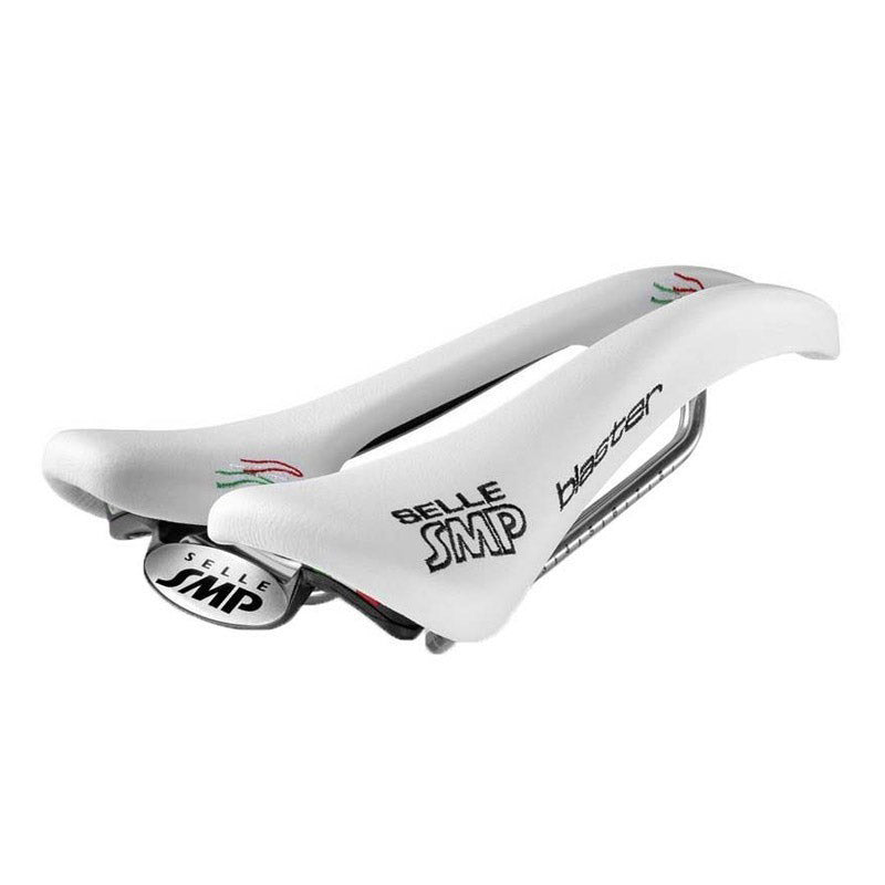 Selle SMP Zadel Blaster wit met RVS rail