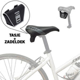 Selle SMP Handgemaakt zadeltasje met luxe regencover (univ.)