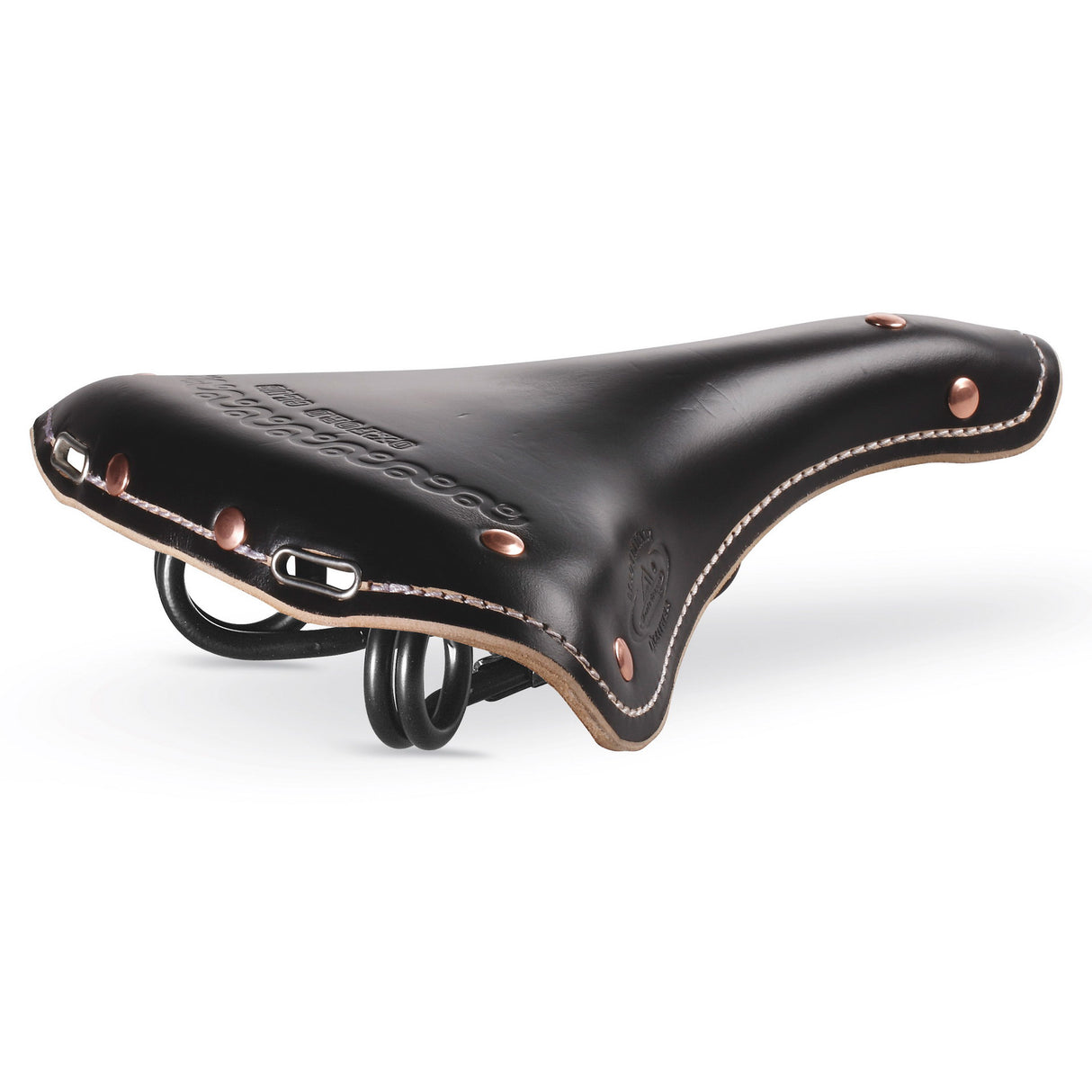 Selle Monte Grappa Zadel Oxford Club Sport leer zwart