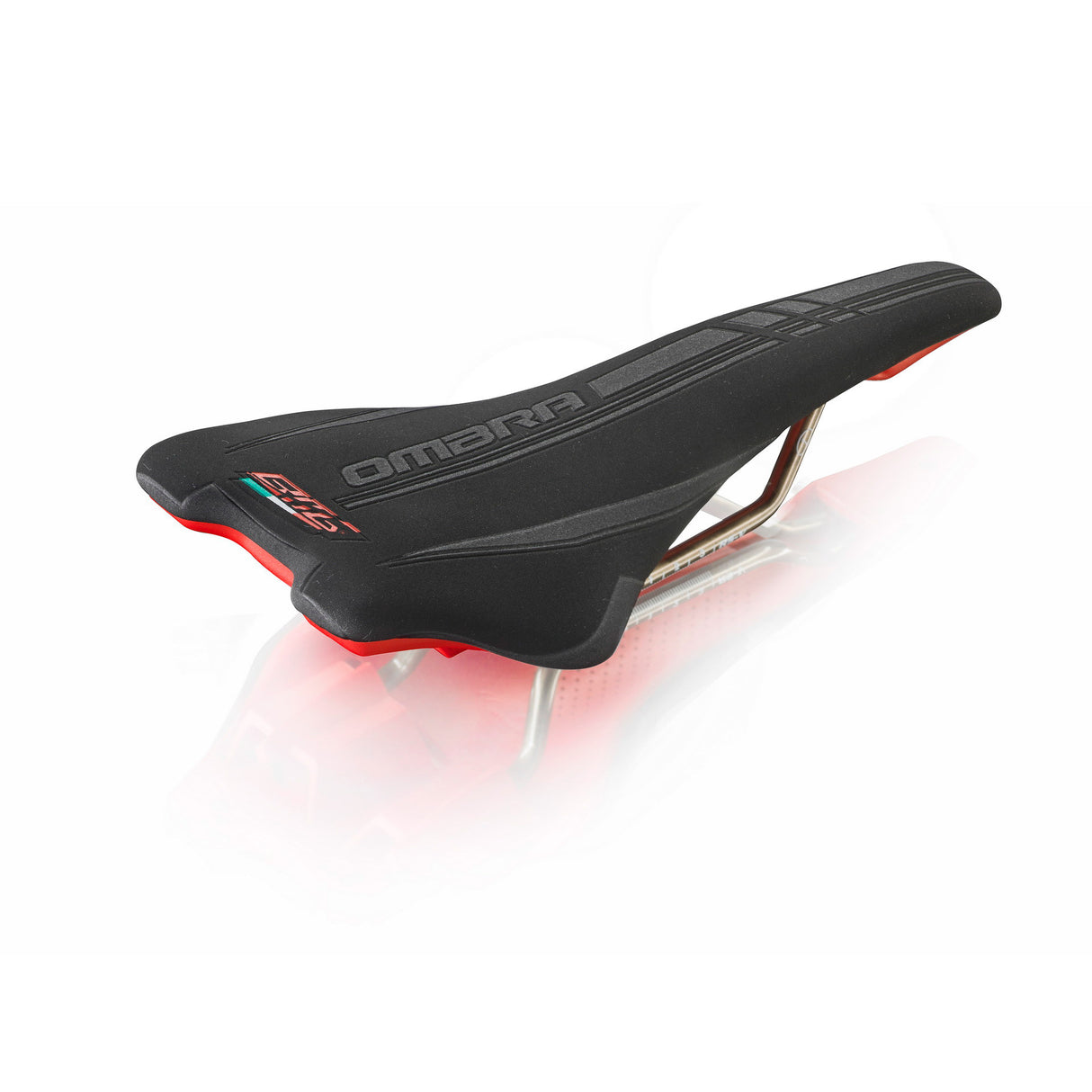 Selle Monte Grappa Zadel BMG OMBRA zwart rood