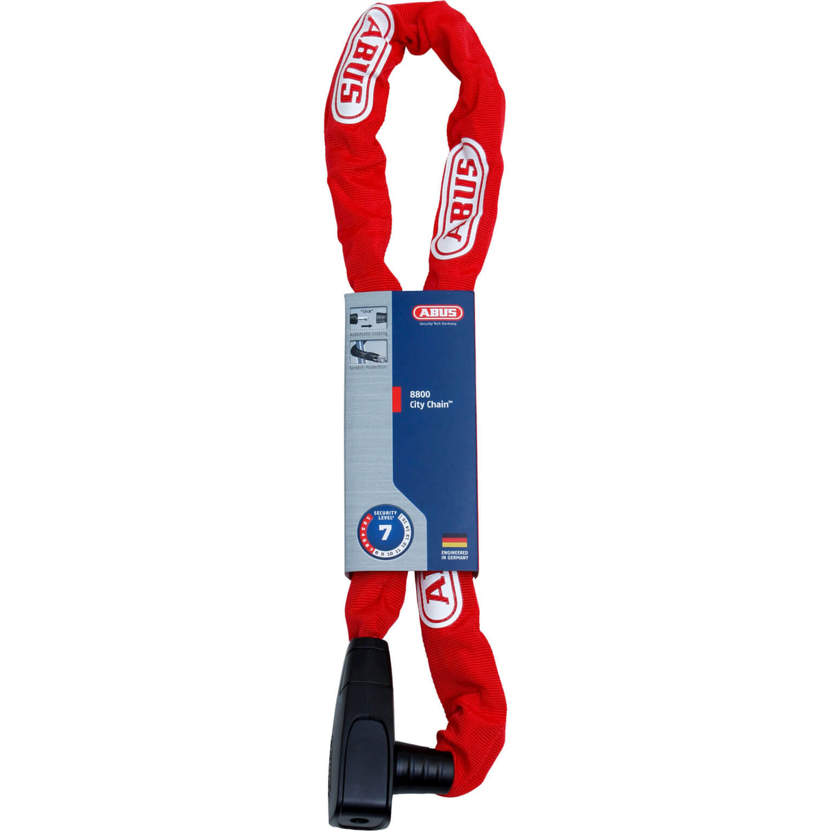 Abus CityChain 8800 120 Rood Kettingslot 120cm