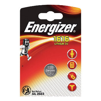 Enerdis energizer lithium 3v cr1616 blister 1 stuk