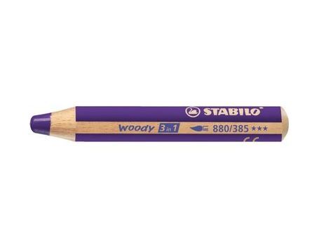 Stabilo Woody Potlood 3 in 1 Violet