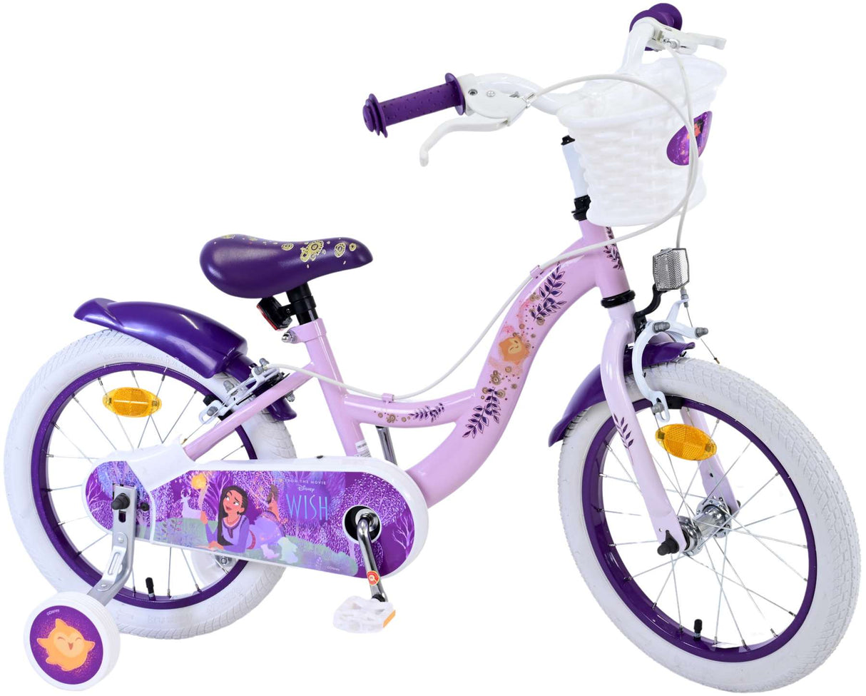 Wish Wish Kinderfiets Meisjes 16 inch Paars Twee handremmen