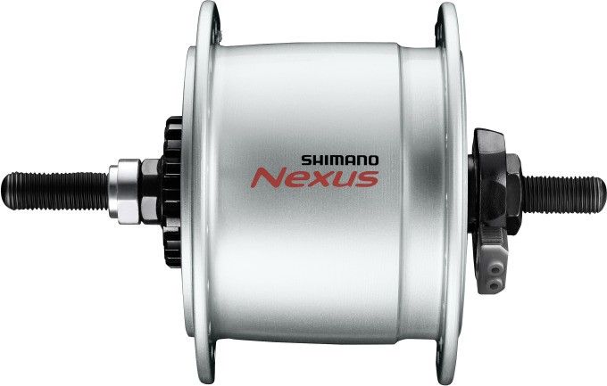 Shimano voornaaf naafdynamo uitval zilver dh-c6000 blister