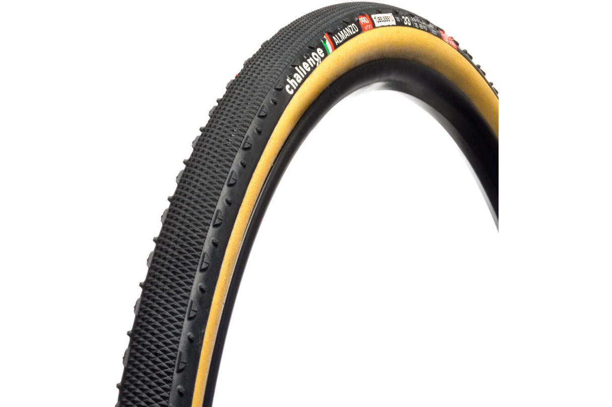 Challenge Almanzo pro tubeless tubular 700x36c zwart bruin