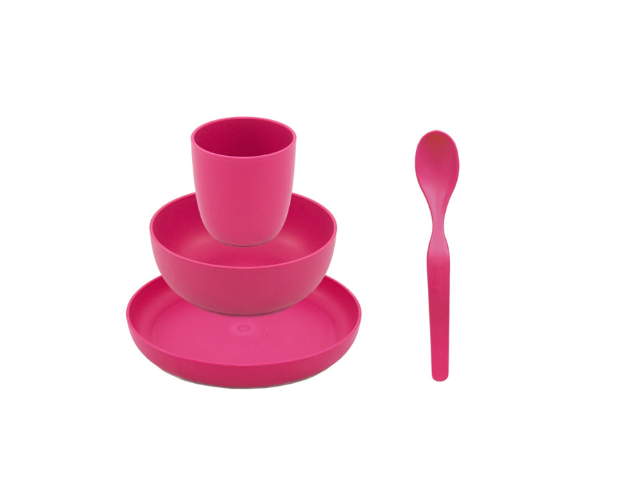 Ajaa Servies Geschenkset Bioplastic Roze