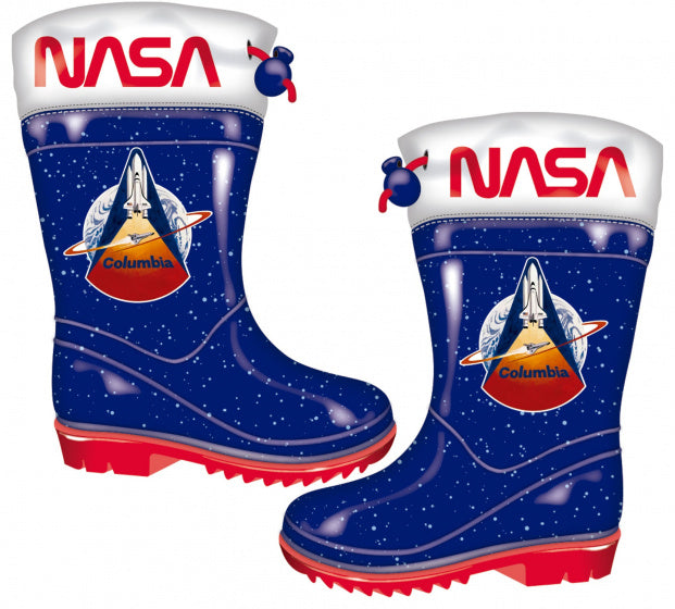 Arditex Nasa Regenlaarzen Junior PVC Blauw Rood Maat 32